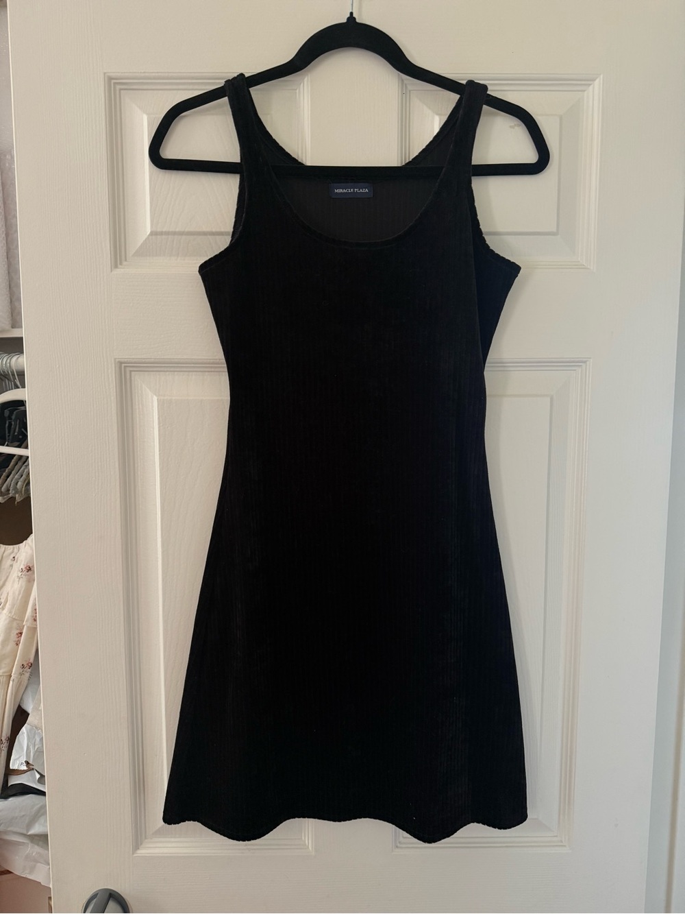 Vintage Miracle Plaza Black Velvet Dress